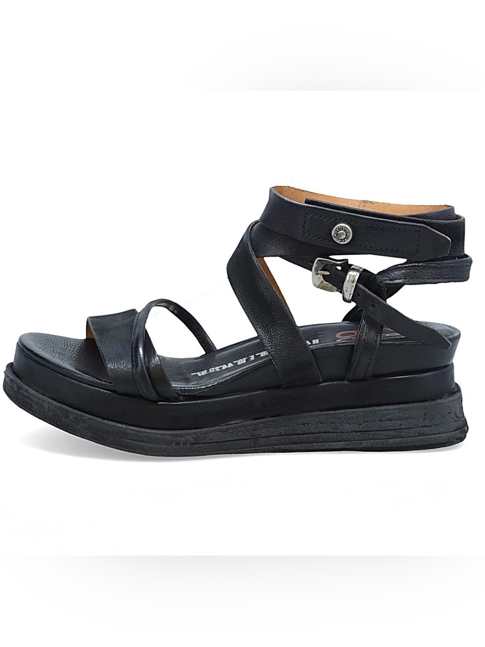 A.S.98 Labo Black Platform Sandal - 37